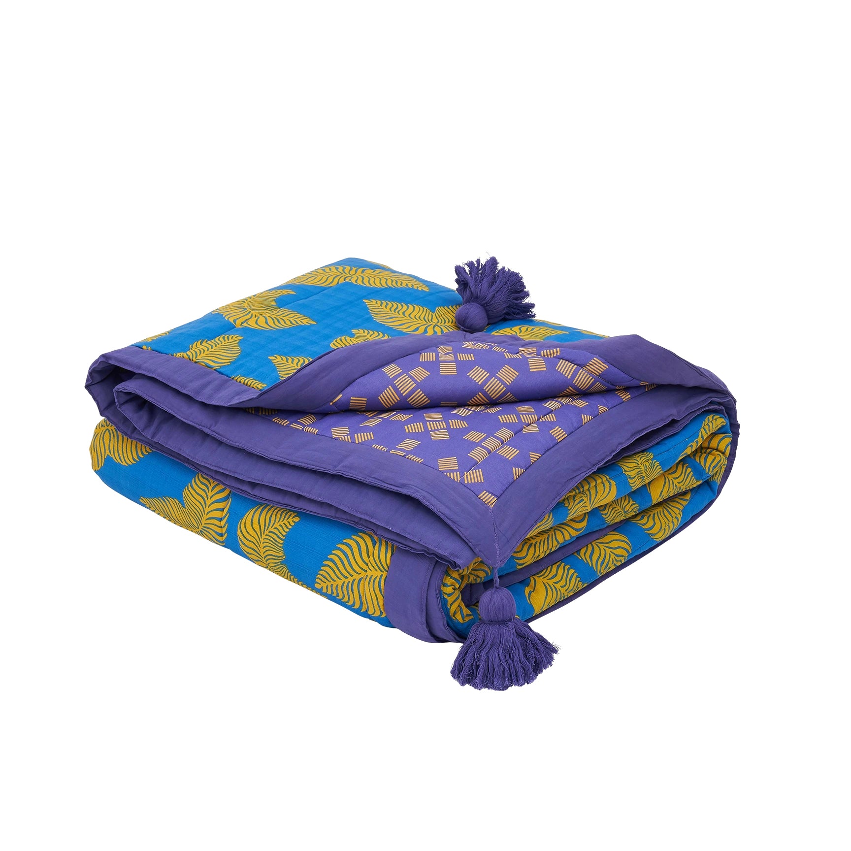 Kaira Quilt - Ocean Blue & Violet