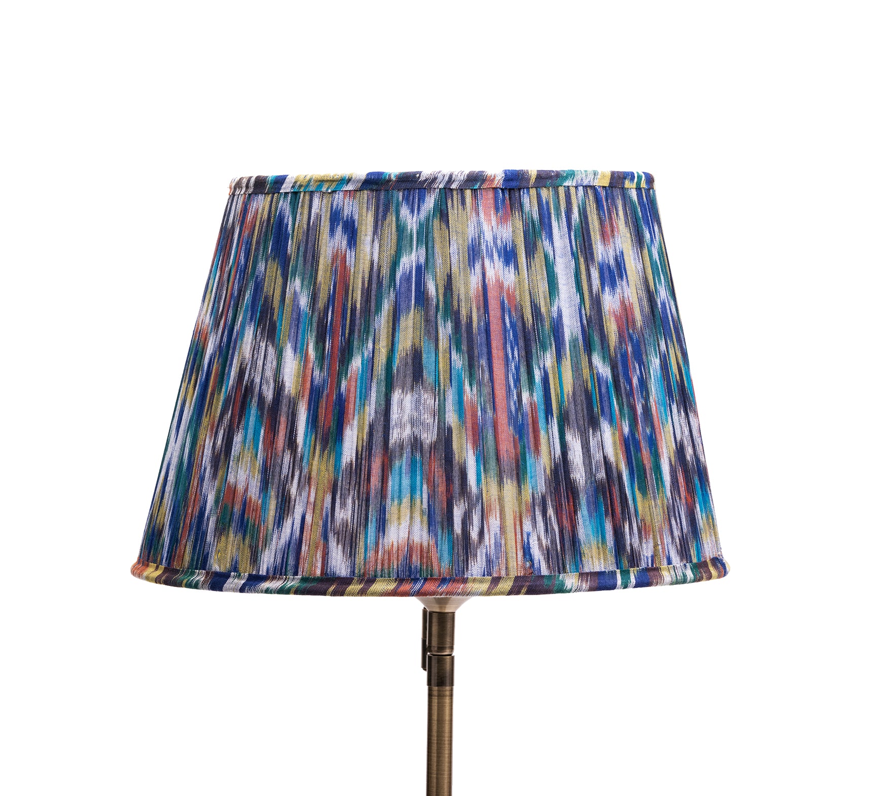 Peacock Blue Ikat Lampshade
