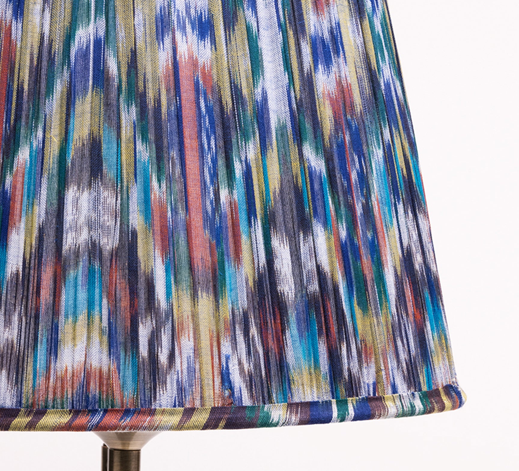 Peacock Blue Ikat Lampshade