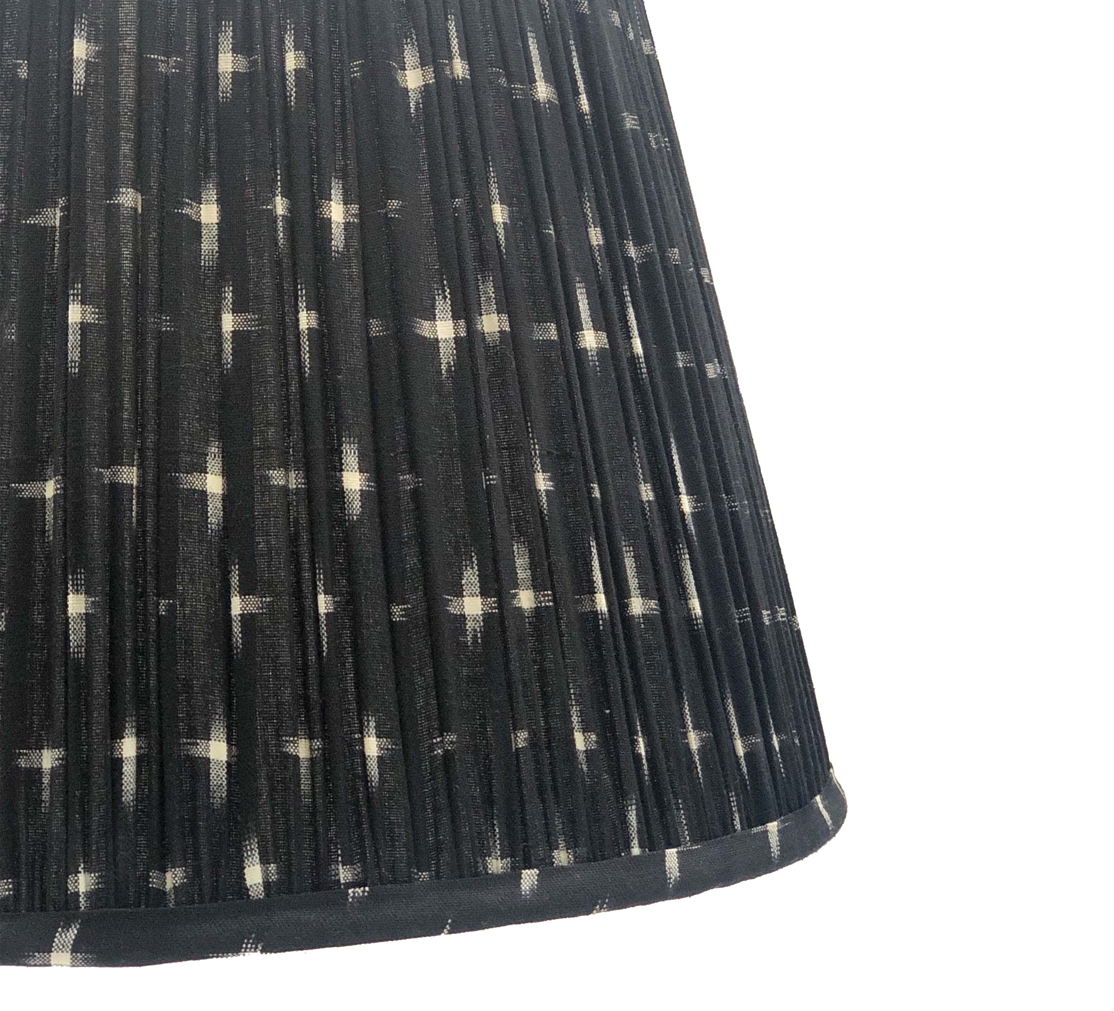 Black Ikat Lampshade