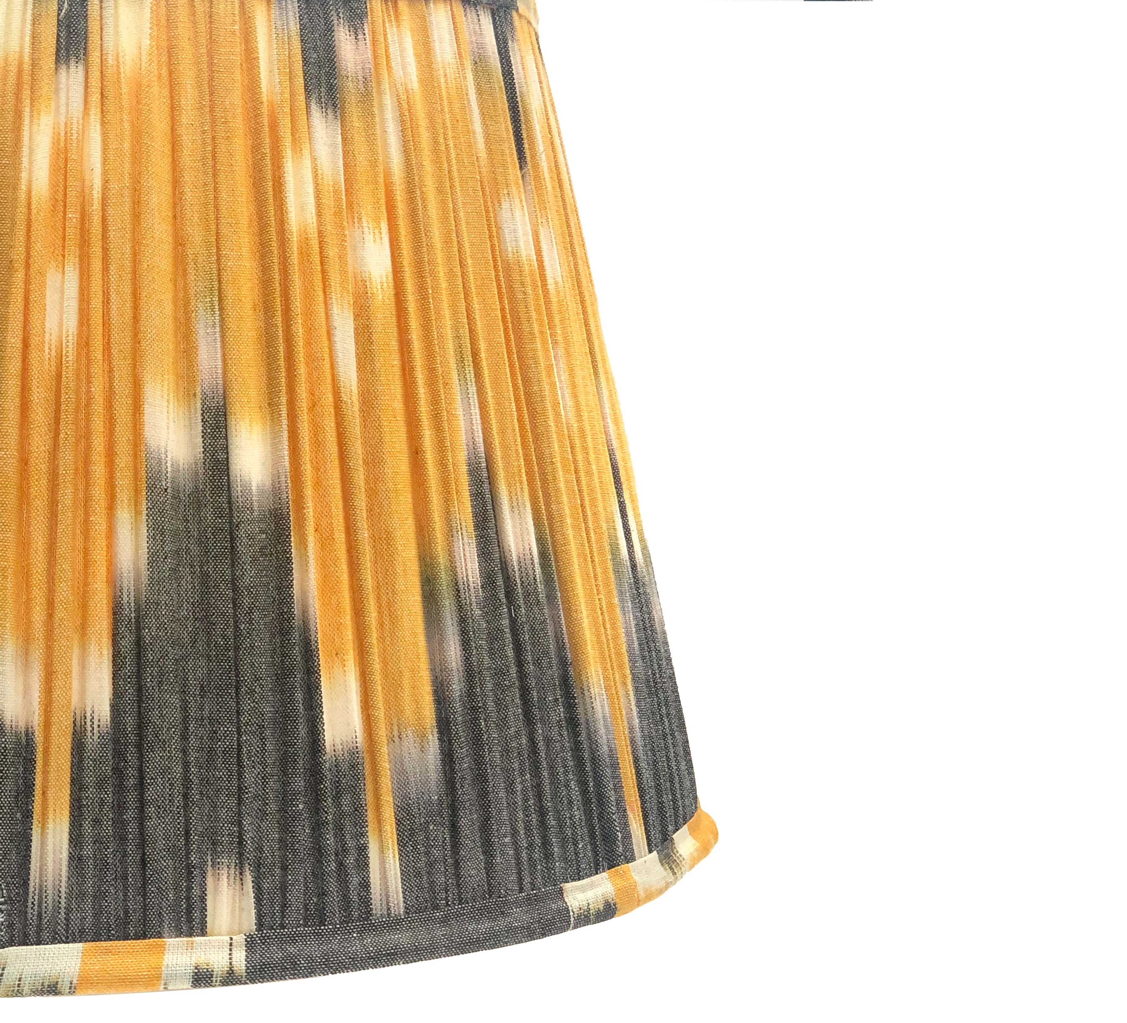 Yellow & Grey Ikat Lampshade