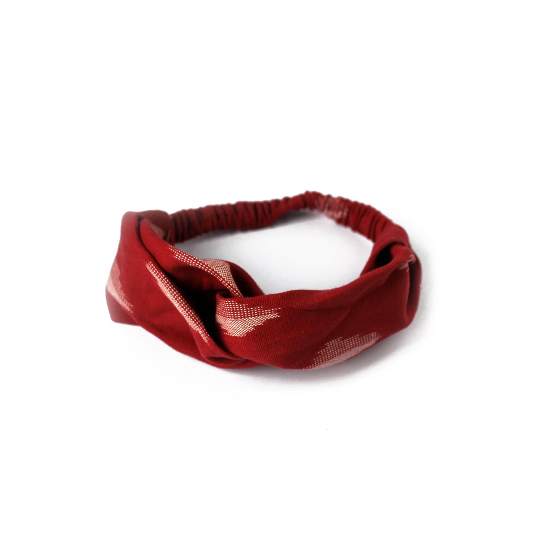 Organic Cotton Twist Headband - Crimson Red