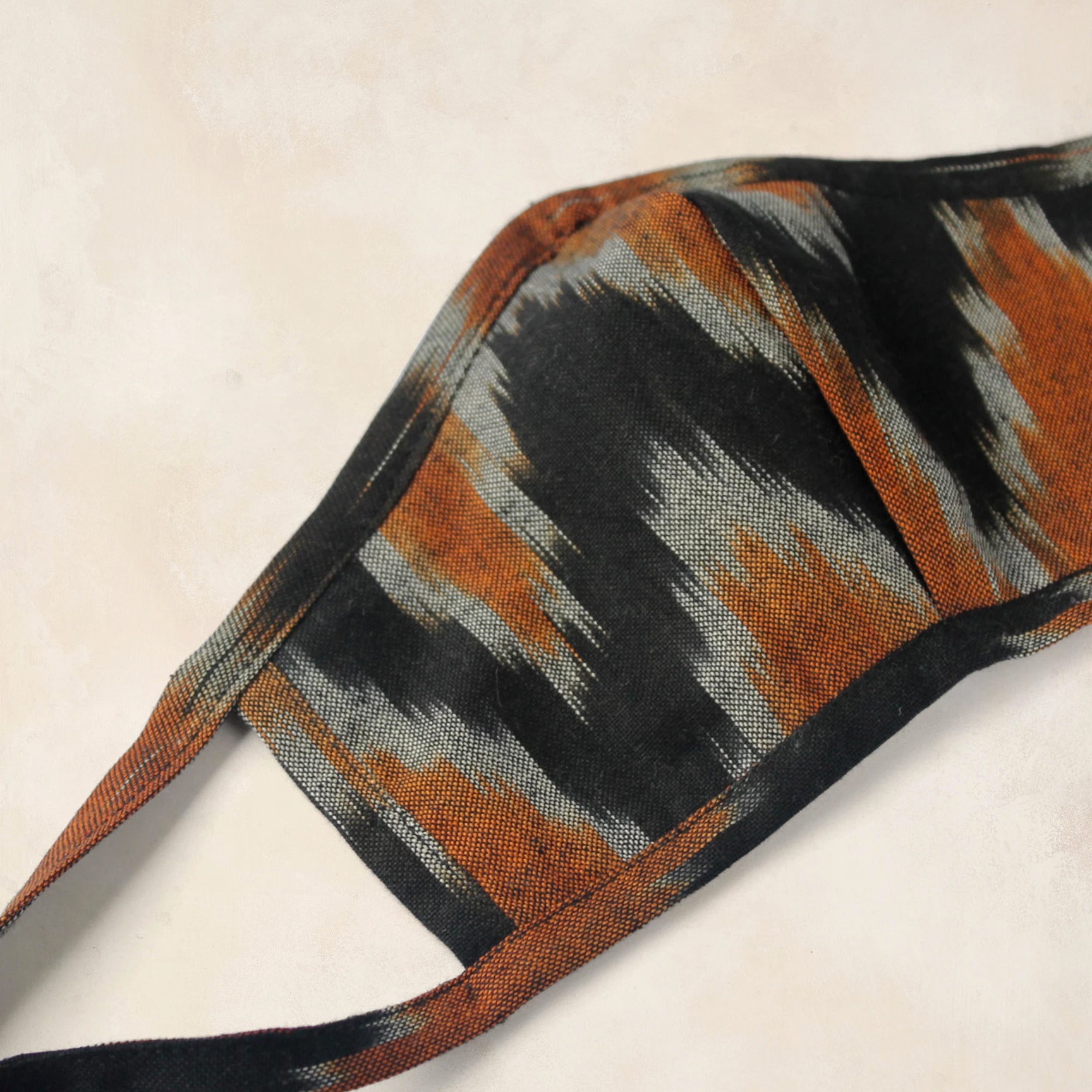 Set of 2 Ikat Face Masks - Maple & Black