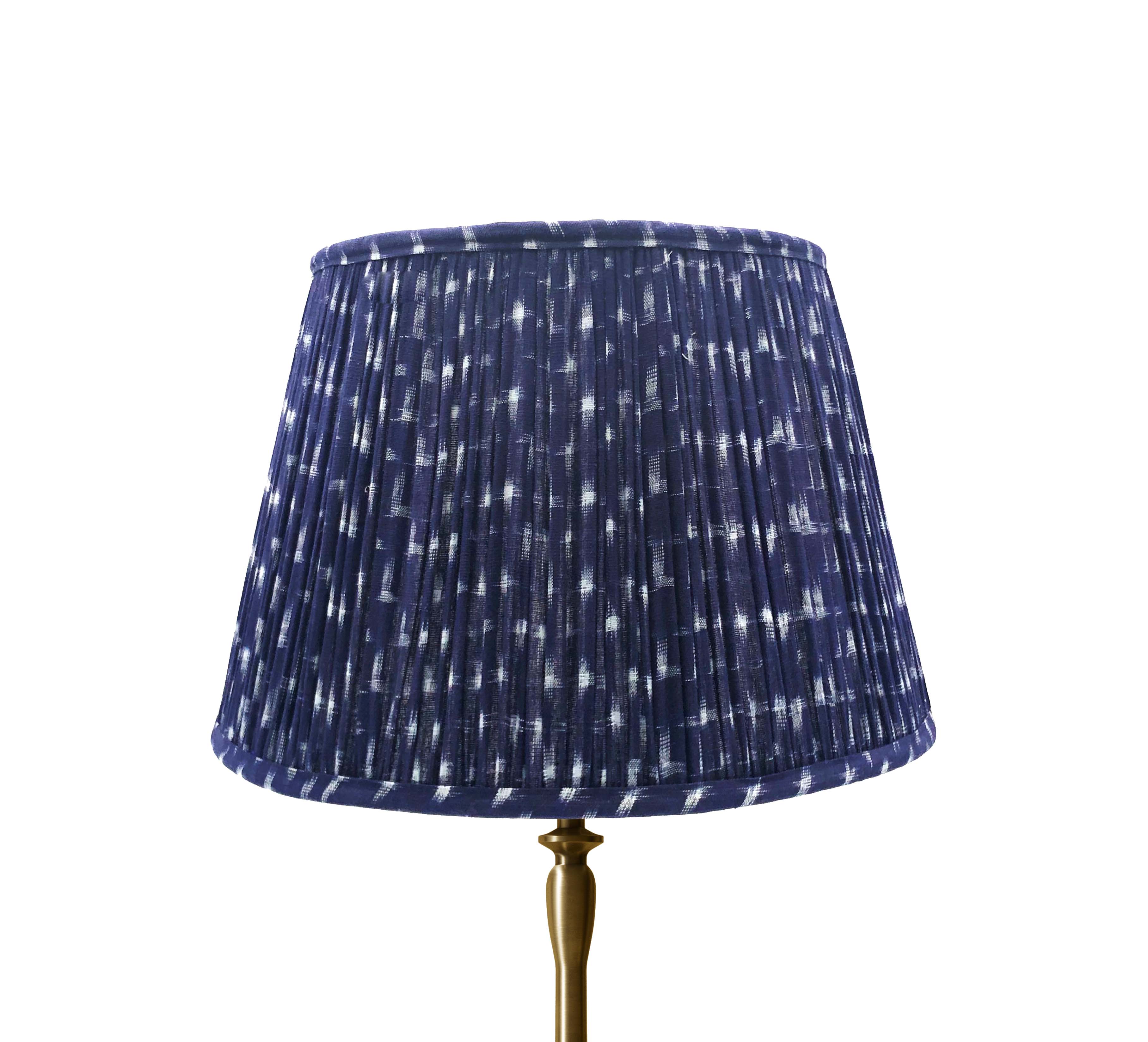 Blue Indigo Ikat Lampshade