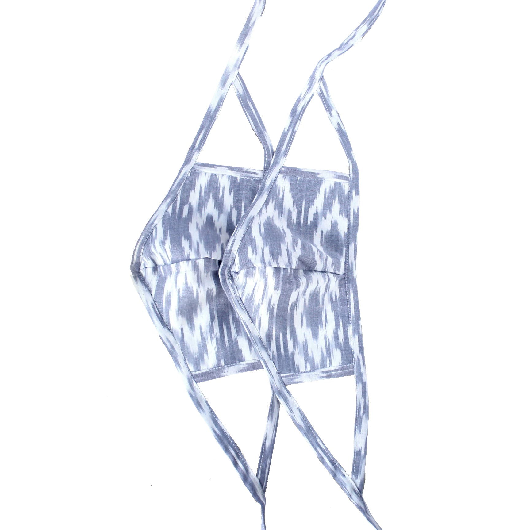 Set of 2 Ikat Face Masks - Lavender