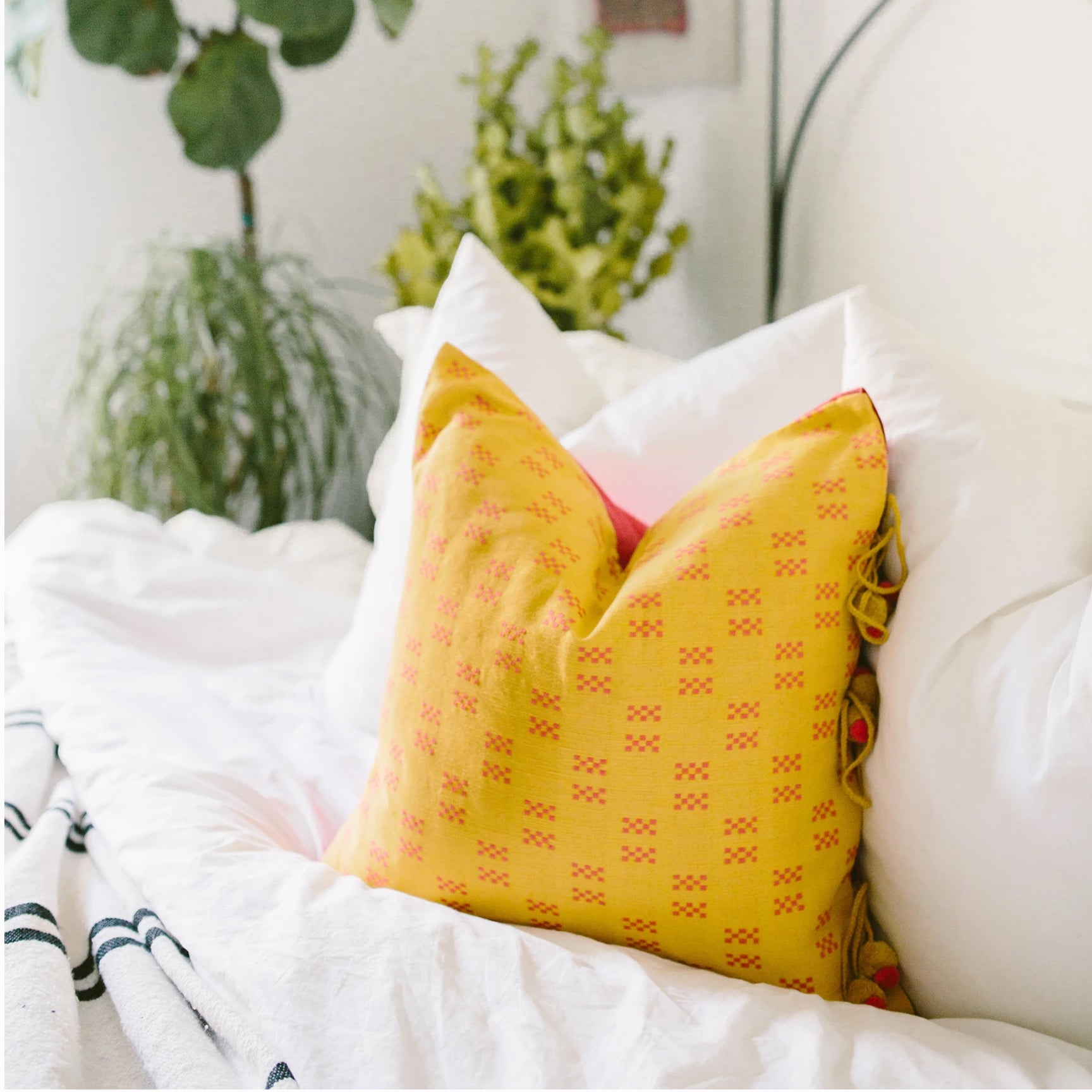 Ramya Cushion - Saffron Yellow